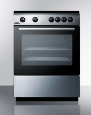 Summit 24" Wide Smooth Top Electric Range Refrigerator Accessories Summit Appliance   