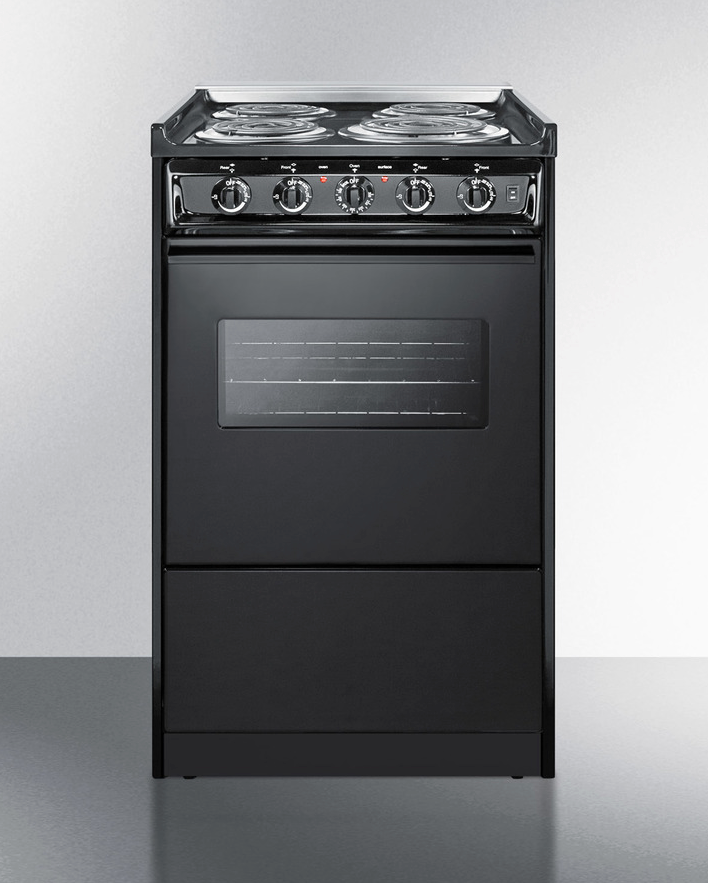 Summit 20" Wide Electric Coil Range Refrigerator Accessories Summit Appliance   