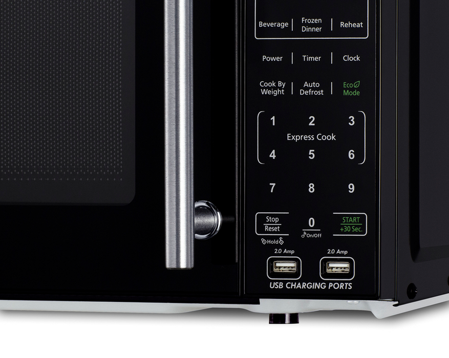 Summit Compact Microwave with USB Ports and Allocator Refrigerator Accessories Summit Appliance   
