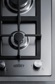 Summit 15" Wide 2-Burner Propane Gas Cooktop In Stainless Steel Refrigerator Accessories Summit Appliance   