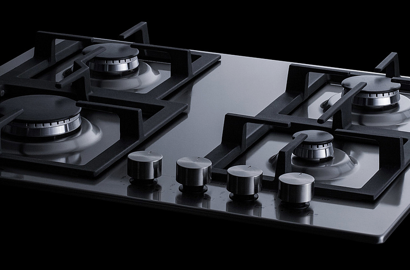 Summit 24" Wide 4-Burner Gas Cooktop In Stainless Steel Refrigerator Accessories Summit Appliance   