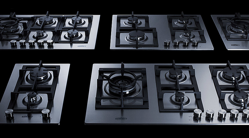 Summit 12" Wide 2-Burner Gas Cooktop In Stainless Steel Refrigerator Accessories Summit Appliance   