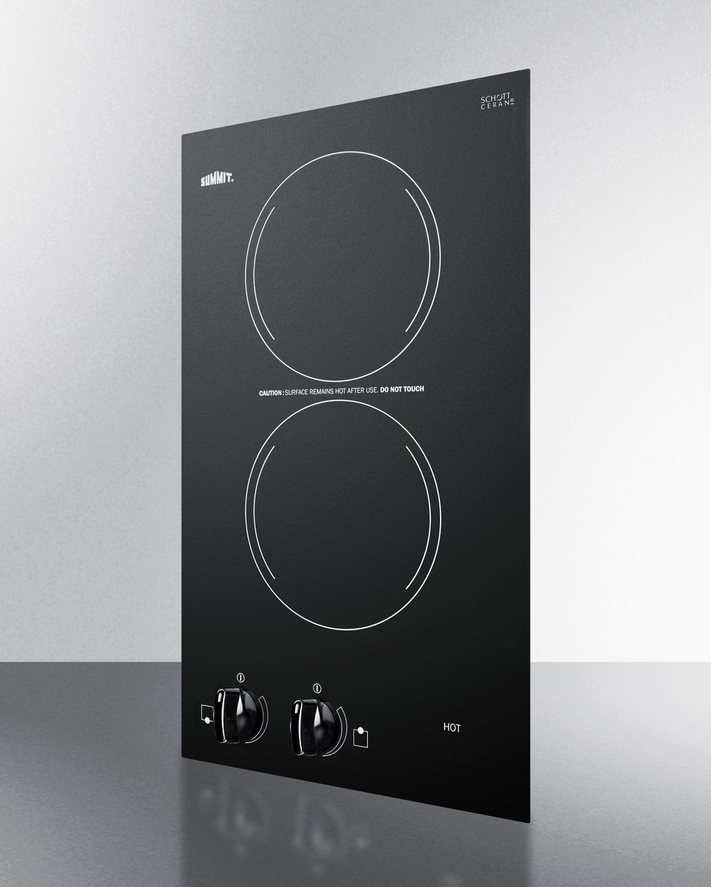 Summit 12" Wide 115V 2-Burner Radiant Cooktop Refrigerator Accessories Summit Appliance   