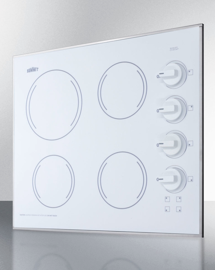 Summit 24" Wide 230V 4-Burner Radiant Cooktop Refrigerator Accessories Summit Appliance   