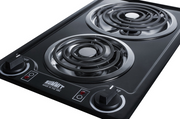 Summit 12" Wide 230V 2-Burner Coil Cooktop Refrigerator Accessories Summit Appliance   