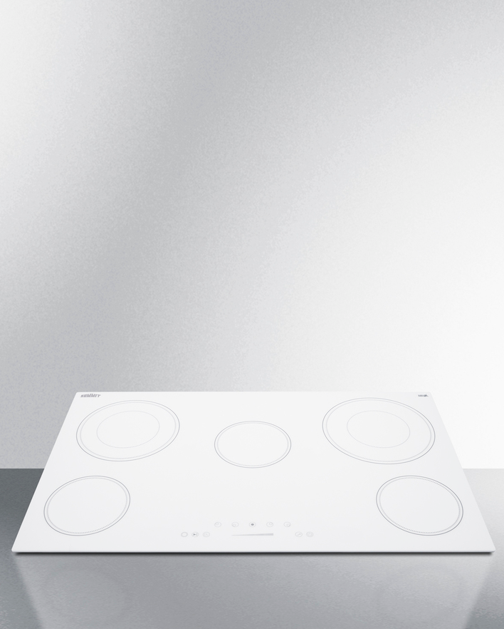 Summit 36" Wide 208-240V 5-Burner Radiant Cooktop Refrigerator Accessories Summit Appliance   