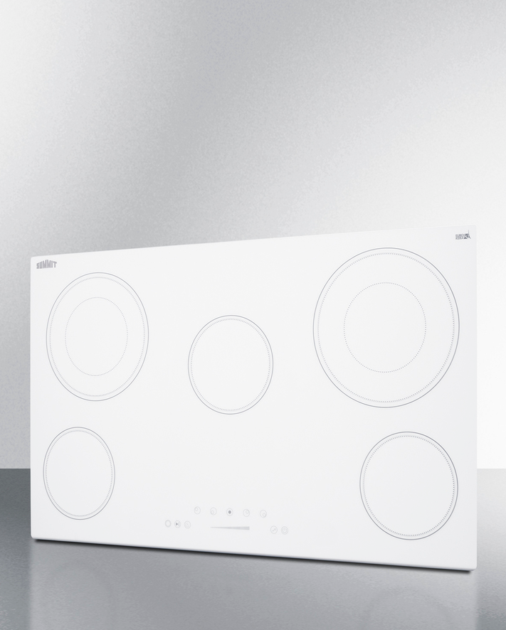 Summit 36" Wide 208-240V 5-Burner Radiant Cooktop Refrigerator Accessories Summit Appliance   