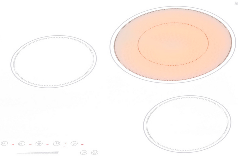 Summit 36" Wide 208-240V 5-Burner Radiant Cooktop Refrigerator Accessories Summit Appliance   