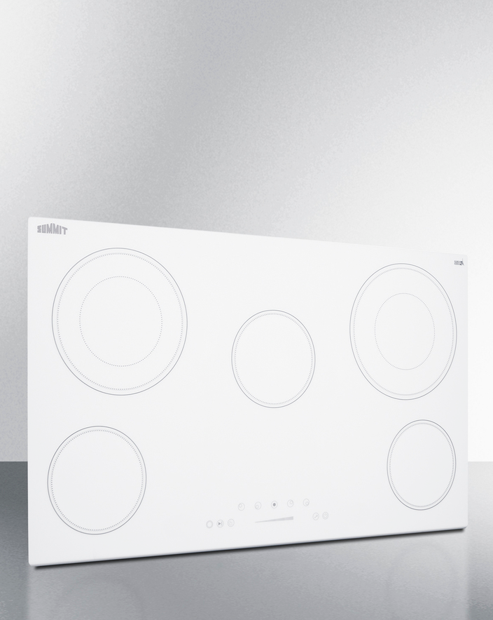 Summit 36" Wide 208-240V 5-Burner Radiant Cooktop Refrigerator Accessories Summit Appliance   