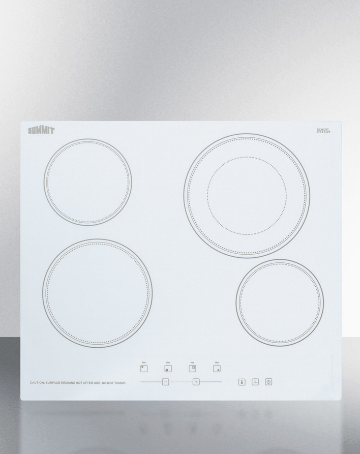 Summit 24" Wide 230V 4-Burner Radiant Cooktop Refrigerator Accessories Summit Appliance   