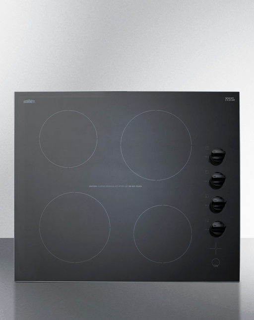 Summit 24" Wide 230V 4-Burner Radiant Cooktop Refrigerator Accessories Summit Appliance   