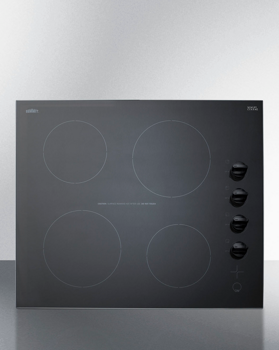 Summit 24" Wide 230V 4-Burner Radiant Cooktop Refrigerator Accessories Summit Appliance   