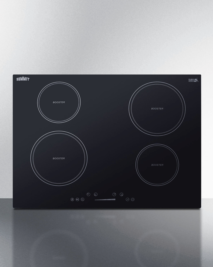 Summit 30" Wide 208-240V 4-Zone Induction Cooktop Refrigerator Accessories Summit Appliance   