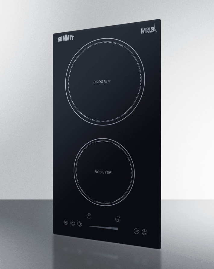 Summit 12" Wide 208-240V 2-Zone Induction Cooktop Refrigerator Accessories Summit Appliance   