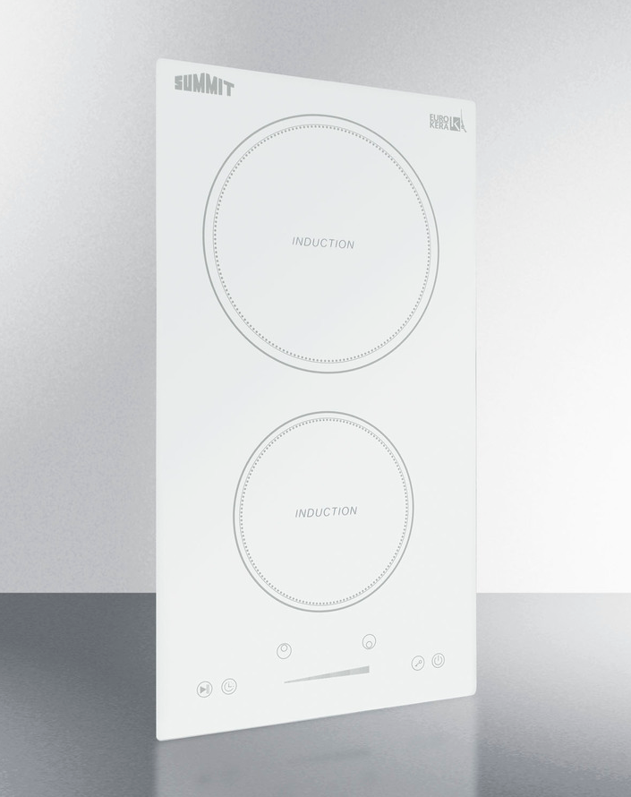 Summit 12" Wide 208-240V 2-Zone Induction Cooktop Refrigerator Accessories Summit Appliance   