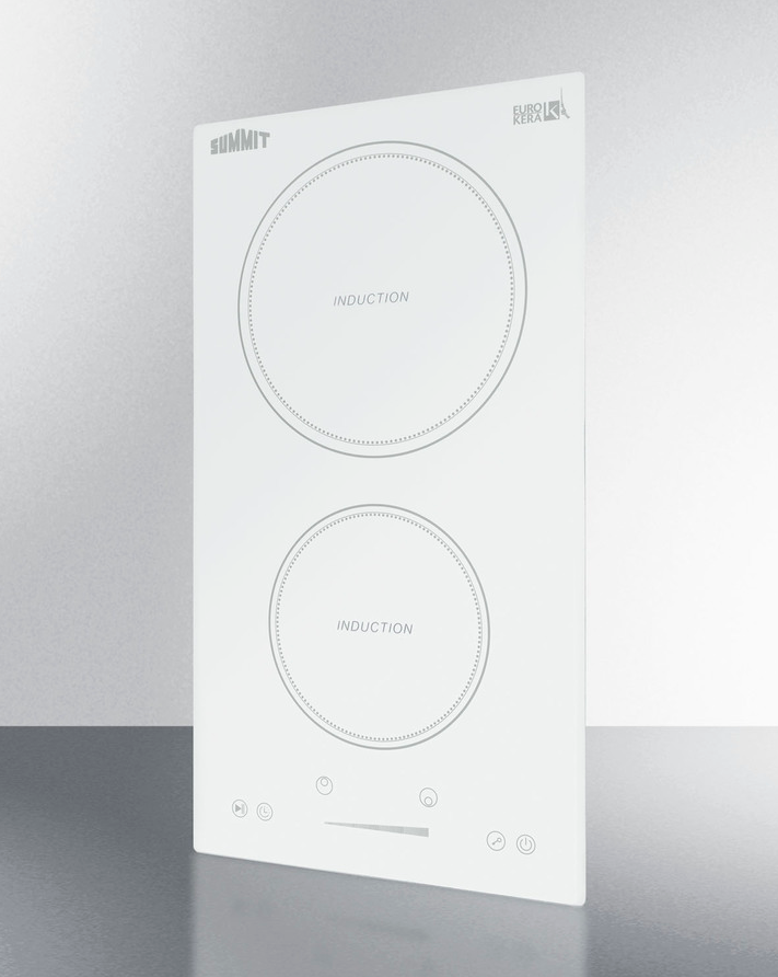 Summit 12" Wide 208-240V 2-Zone Induction Cooktop Refrigerator Accessories Summit Appliance   