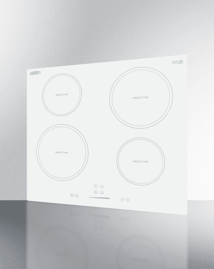 Summit 24" Wide 208-240V 4-Zone Induction Cooktop Refrigerator Accessories Summit Appliance   