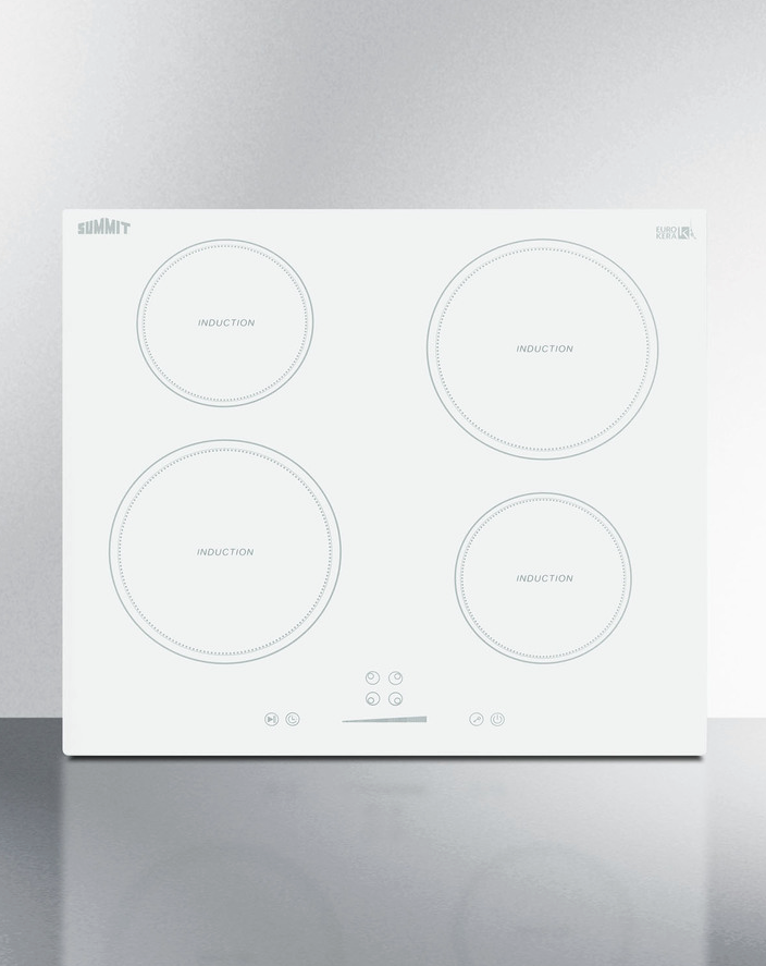 Summit 24" Wide 208-240V 4-Zone Induction Cooktop Refrigerator Accessories Summit Appliance   