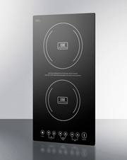 Summit 12" Wide 230V 2-Burner Induction Cooktop Refrigerator Accessories Summit Appliance   