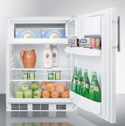 Summit 24" Wide Break Room Refrigerator-Freezer Refrigerator Accessories Summit Appliance   