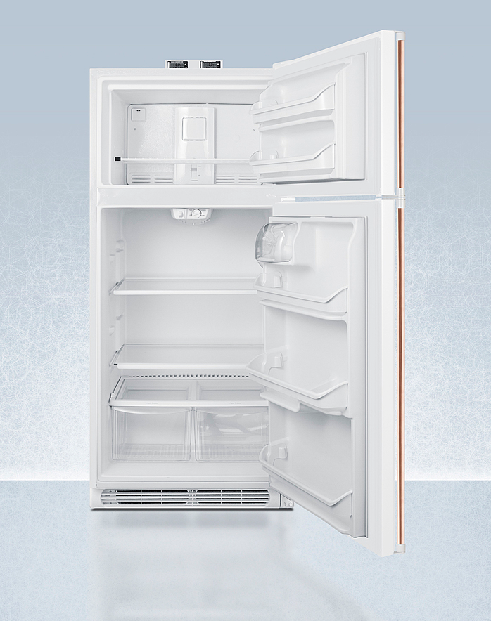 Summit 30" Wide Break Room Refrigerator-Freezer with Antimicrobial Pure Copper Handle Refrigerator Accessories Summit Appliance   