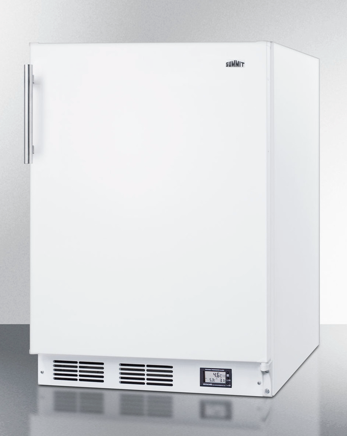 Summit 24" Wide Break Room Refrigerator-Freezer, ADA Compliant Refrigerator Accessories Summit Appliance   