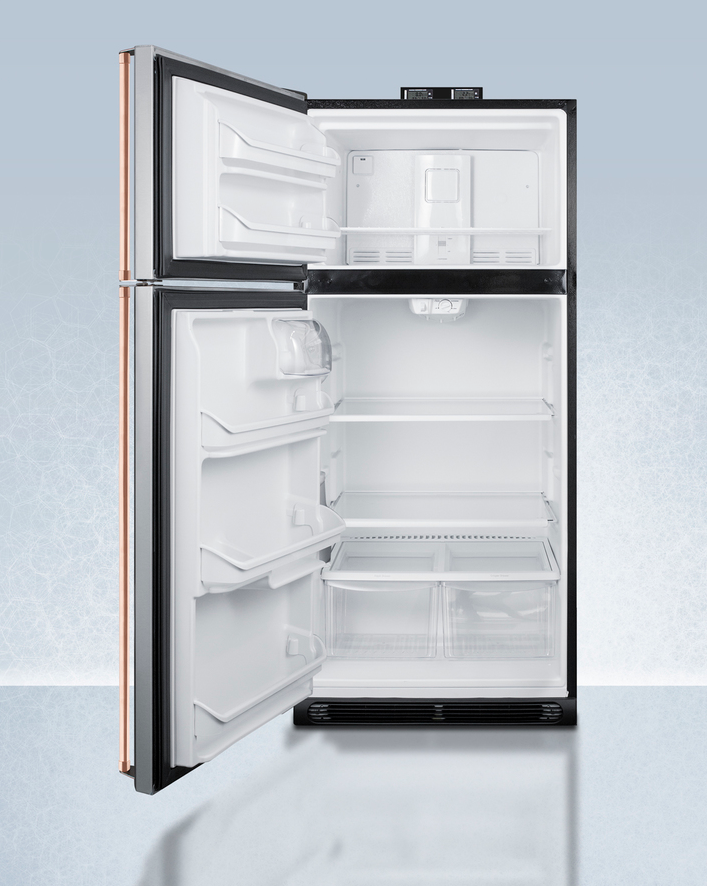 Summit 30" Wide Break Room Refrigerator-Freezer with Antimicrobial Pure Copper Handles Refrigerator Accessories Summit Appliance   