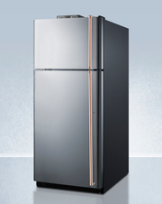Summit 30" Wide Break Room Refrigerator-Freezer with Antimicrobial Pure Copper Handles Refrigerator Accessories Summit Appliance   