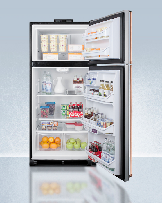 Summit 30" Wide Break Room Refrigerator-Freezer with Antimicrobial Pure Copper Handles Refrigerator Accessories Summit Appliance   
