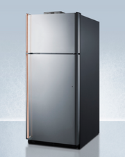 Summit 30" Wide Break Room Refrigerator-Freezer with Antimicrobial Pure Copper Handles Refrigerator Accessories Summit Appliance   