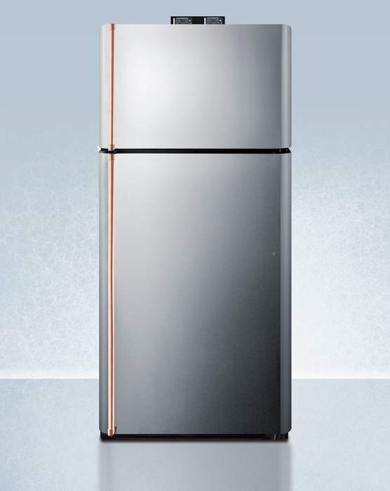 Summit 30" Wide Break Room Refrigerator-Freezer with Antimicrobial Pure Copper Handles Refrigerator Accessories Summit Appliance   