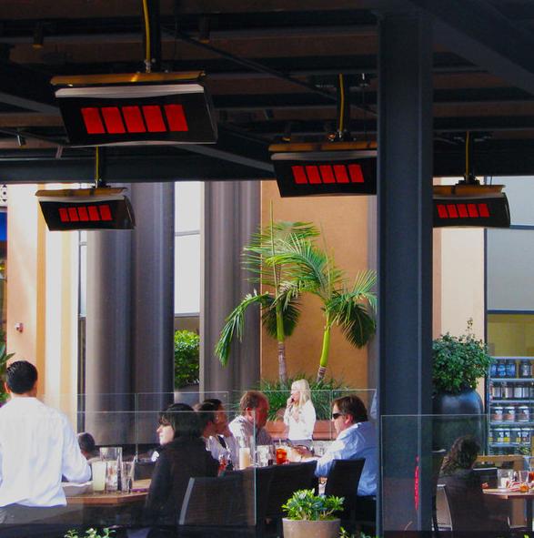 Bromic Heating BH0110001 Platinum Smart-Heat 300 Series Natural Gas Outdoor Patio Heater - 23,600 BTU Patio Heater Covers CG Products   