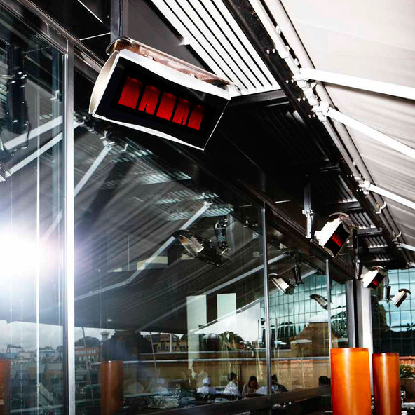 Bromic Heating BH0110003 Platinum Smart-Heat 500 Series Natural Gas Outdoor Patio Heater - 39,800 BTU Patio Heater Covers CG Products   