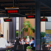 Bromic Heating BH0110003 Platinum Smart-Heat 500 Series Natural Gas Outdoor Patio Heater - 39,800 BTU Patio Heater Covers CG Products   