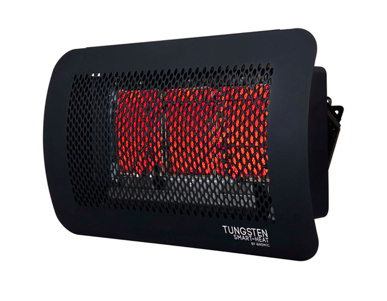 Bromic Heating BH0210001 Tungsten Smart-Heat 300 Series Natural Gas Outdoor Patio Heater - 26,000 BTU Patio Heater Covers CG Products   