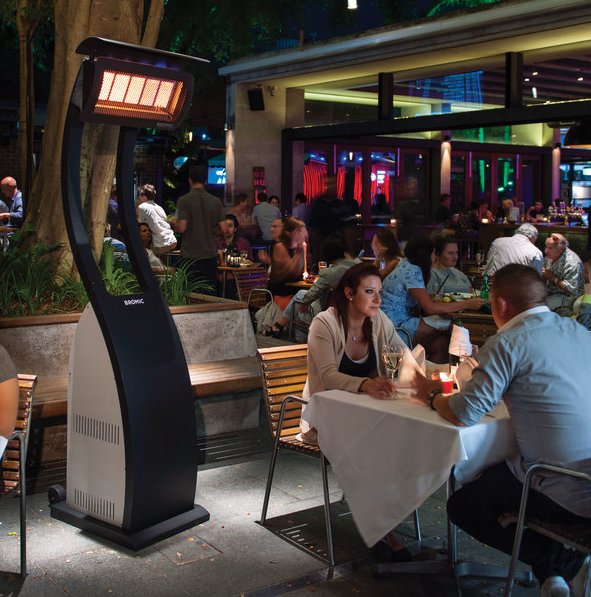 Bromic Heating BH0510005 Tungsten Smart-Heat Portable Natural Gas Outdoor Patio Heater - 38,500 BTU Patio Heater Covers CG Products   