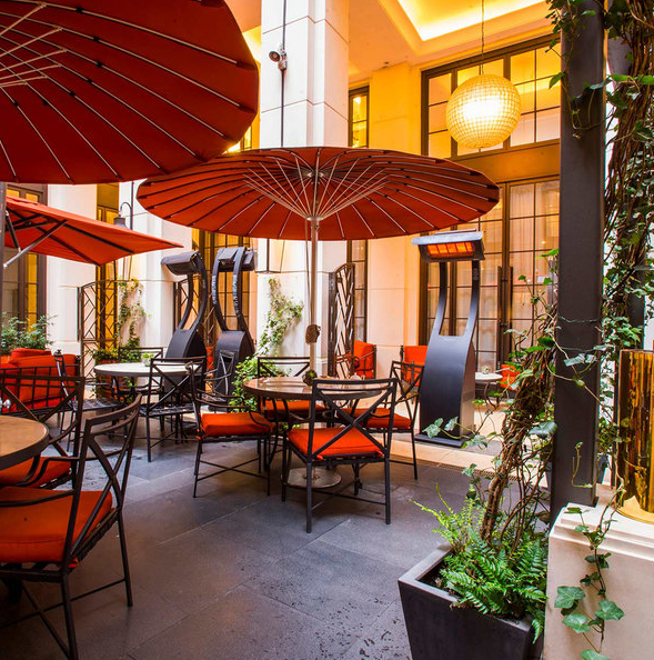 Bromic Heating BH0510001 Tungsten Smart-Heat Portable Propane Outdoor Patio Heater - 38,500 BTU Patio Heater Covers CG Products   