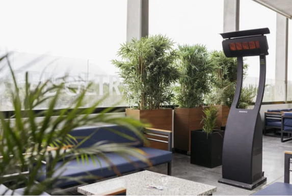 Bromic Heating BH0510001 Tungsten Smart-Heat Portable Propane Outdoor Patio Heater - 38,500 BTU Patio Heater Covers CG Products   