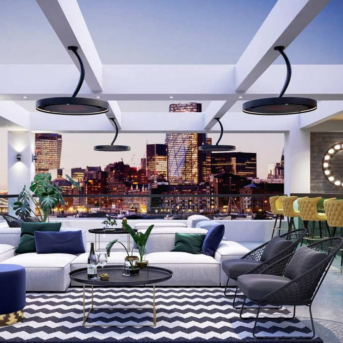 Bromic Eclipse Smart-Heat Electric Pendant Heater, Twin Pole, 3300W- BH0920001 Patio Heater Covers CG Products   