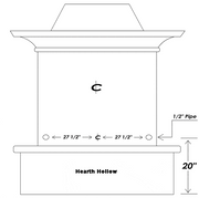 Grand Cordova Fireplace Fireplaces CG Products   