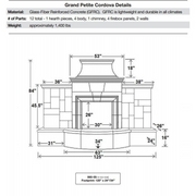 Grand Petite Cordova Fireplace Fireplaces CG Products   