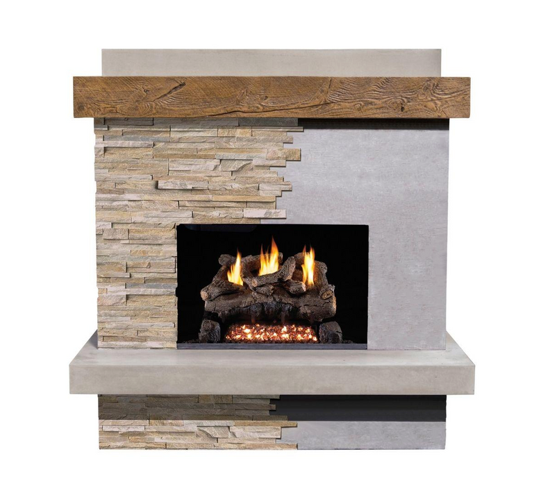 American Fyre Designs Brooklyn Smooth 68-Inch Free Standing Outdoor Gas Fireplace Fireplaces CG Products   