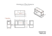 American Fyre Designs Manhattan Outdoor Gas Fireplace Fireplaces CG Products   