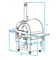The PINNACOLO IBRIDO (Hybrid) Outdoor Pizza Oven Pizza Makers & Ovens Fireoneup   