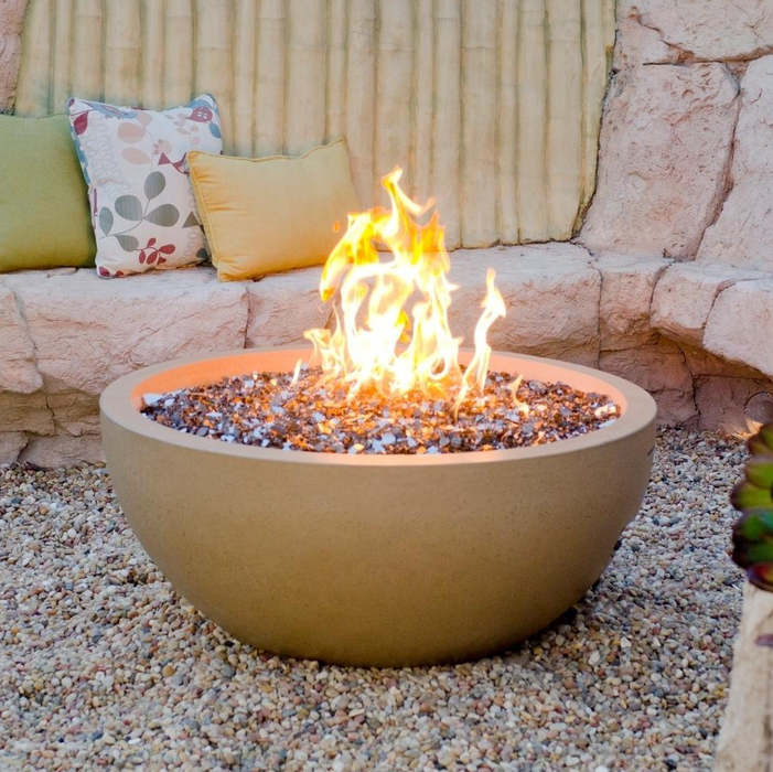 American Fyre Designs 36-Inch Round Concrete Gas Fire Bowl Fireplaces CG Products   