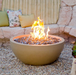 American Fyre Designs 36-Inch Round Concrete Gas Fire Bowl Fireplaces CG Products   