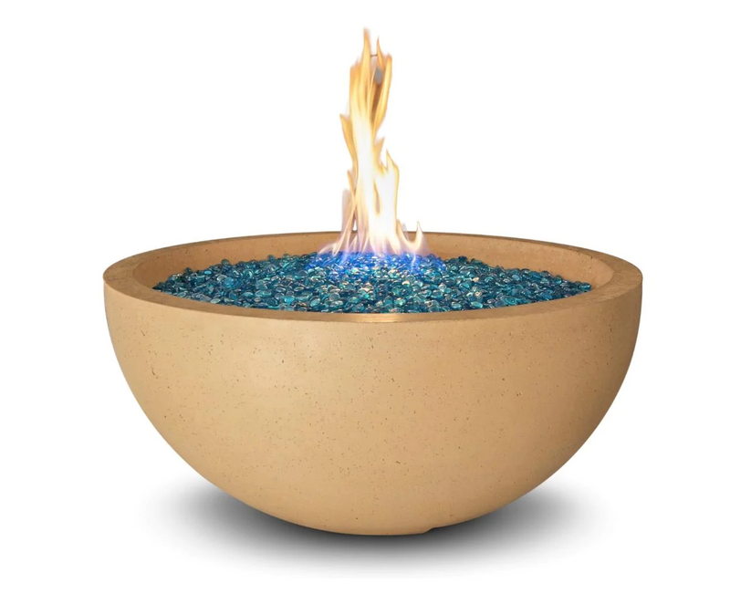American Fyre Designs 48-Inch Round Concrete Gas Fire Bowl Fireplaces CG Products   