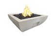 American Fyre Designs Bordeaux 36-Inch Square Concrete Gas Fire Bowl Fireplaces CG Products   