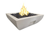 American Fyre Designs Bordeaux Petite 30-Inch Square Concrete Gas Fire Bowl Fireplaces CG Products   