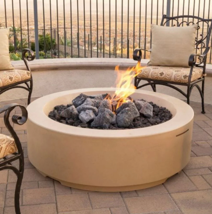 American Fyre Designs Louvre 48-Inch Round Gas Fire Pit Fireplaces CG Products   